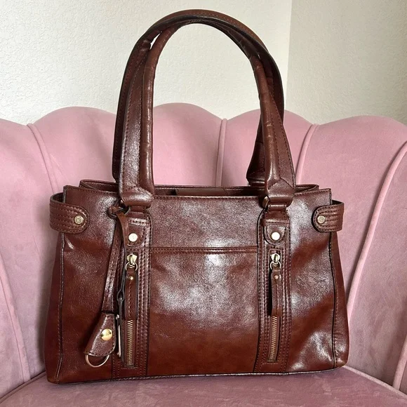 Liz Claiborne Vintage gorgeous leather tote bag - Picture 1 of 16